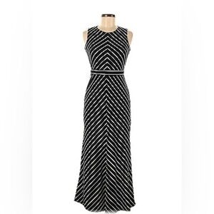 Just… Taylor black and white striped dress.